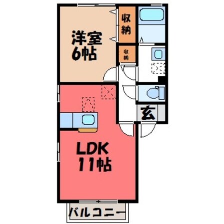 ブロードマインド Aの物件間取画像